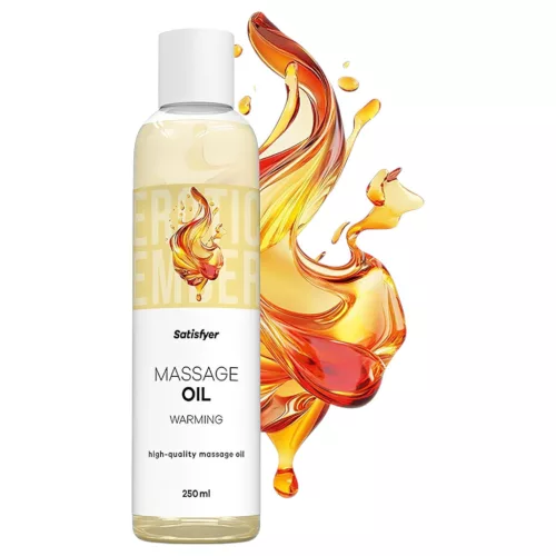 Satisfyer - melegítő hatású masszázsolaj - 250 ml