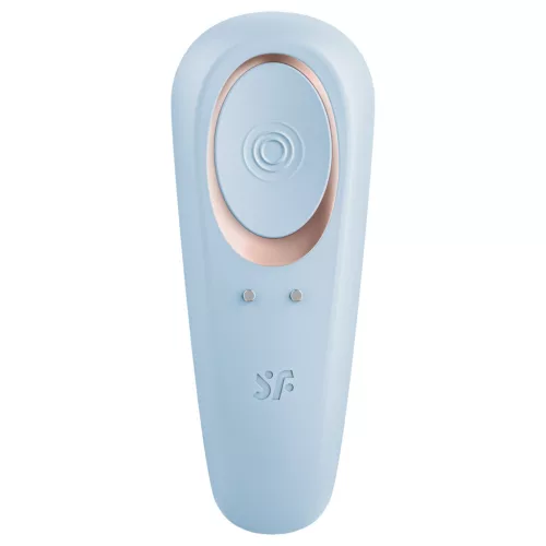 Satisfyer Double Classic - kék párvibrátor