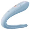 Satisfyer Double Classic - kék párvibrátor