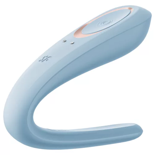 Satisfyer Double Classic - kék párvibrátor