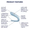 Satisfyer Double Classic - kék párvibrátor