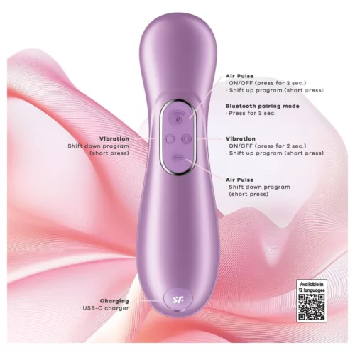 Satisfyer PRO 2 Gen 4 App-os léghullámos csiklóizgató vibrátor