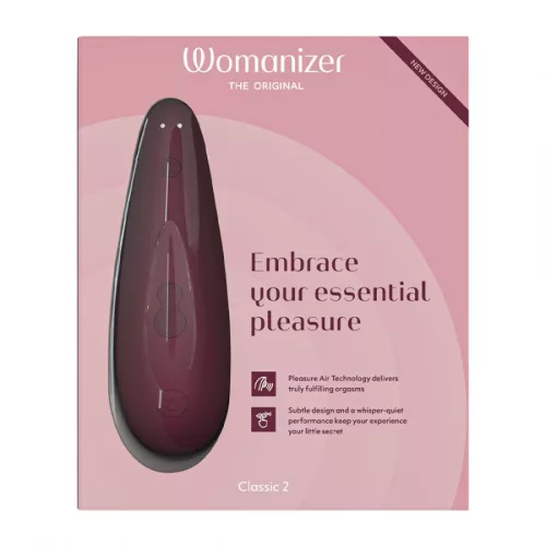Womanizer Classic 2 vízálló csiklóizgató - bordó