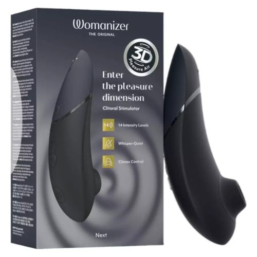 Womanizer Next léghullámos csiklóizgató- 3D Pleasure Air fekete