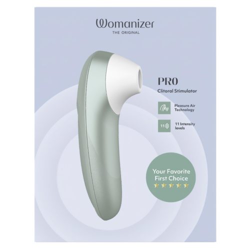 Womanizer Pro léghullámos csiklóizgató vibrátor - zöld