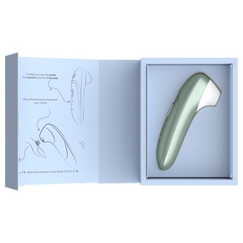 Womanizer Pro léghullámos csiklóizgató vibrátor - zöld