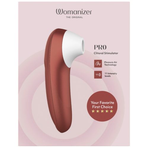 Womanizer Pro léghullámos csiklóizgató vibrátor - piros