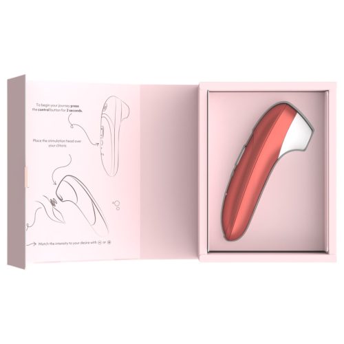 Womanizer Pro léghullámos csiklóizgató vibrátor - piros