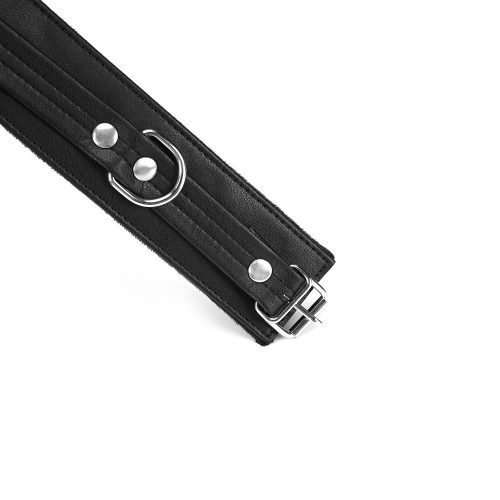 Liebe Seele fekete láncos bőr bokabilincs