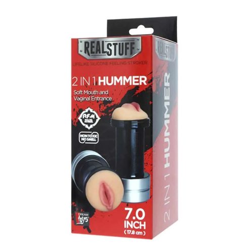 Hummer kétvégű maszturbátor- száj és vagina
