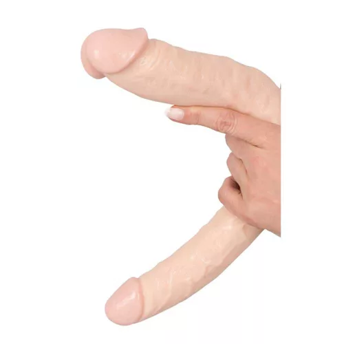 Élethű kétvégű pénisz dildó - keskeny