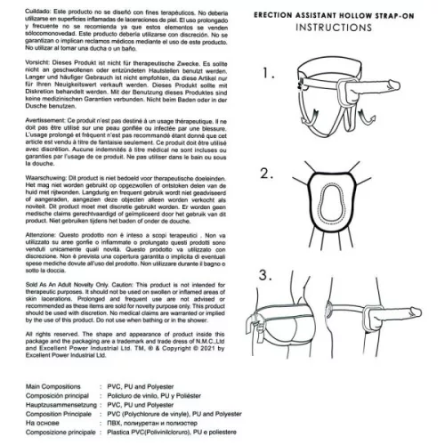 Erection Assistant felcsatolható péniszköpeny - 21,5 cm
