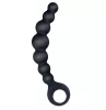 Arse Beads szilikon fekete anál füzér - 18 cm