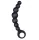 Arse Beads szilikon fekete anál füzér - 18 cm