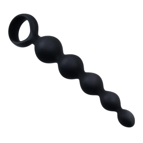 Arse Beads szilikon fekete anál füzér