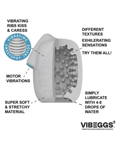 Vibeggs Naughty Nubs vibrációs maszturbációs tojás