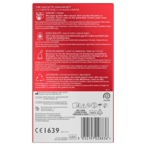 Durex extra síkosított óvszer - 10 db