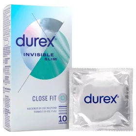 Durex Invisible Slim - vékony óvszer 10 db