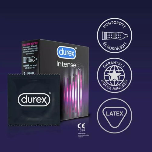 Durex Intense bodázott óvszer - 3 db