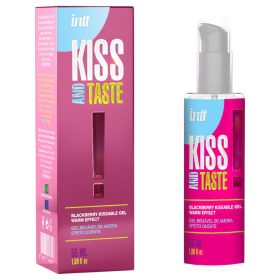   Intt Kiss and Taste - melegítő hatású szedres síkosító - 55ml