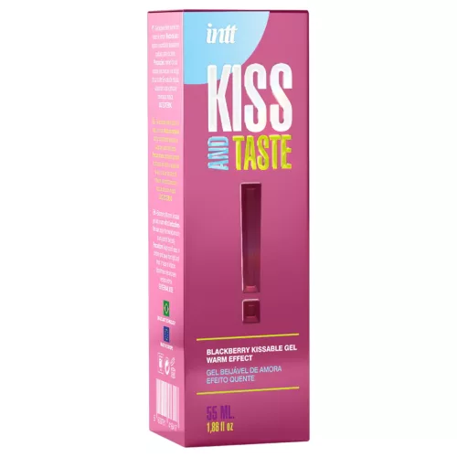 Intt Kiss and Taste - melegítő hatású szedres síkosító - 55ml