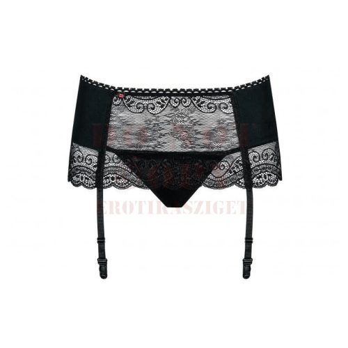 Obsessive Miamor csipkés harisnyatartó és tanga - S/M