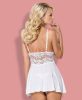 Csipkés 810 fehér babydoll - L/XL