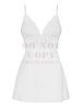 Csipkés 810 fehér babydoll - L/XL