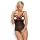 Obsessive 818 nyitott fekete body - L/XL