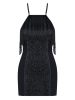 Obsessive 824 fekete miniruha - S/M
