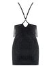 Obsessive 824 fekete miniruha - S/M