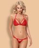 Obsessive 838 piros szett - S/M