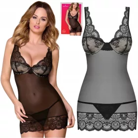 Obsessive 853 szexi hálóruha - S/M