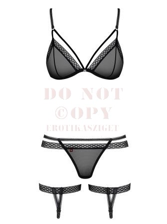 Obsessive 855 három részes szett - S/M