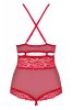 Obsessive 838 piros nyitott body - L/XL