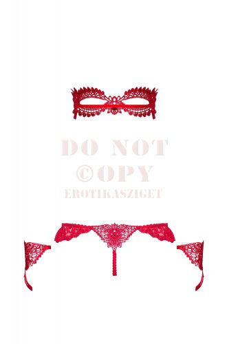 Obsessive Hetea piros szett - L/XL