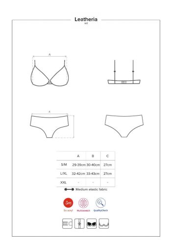 Obsessive Leatheria bőrhatású szett - L/XL