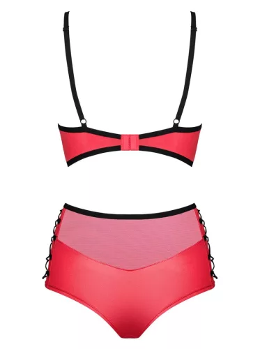 Obsessive Leatheria piros bőrhatású szett - S/M