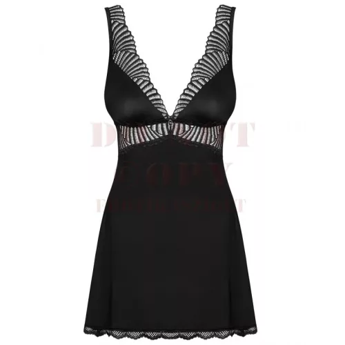 Obsessive Klarita fekete babydoll - S/M
