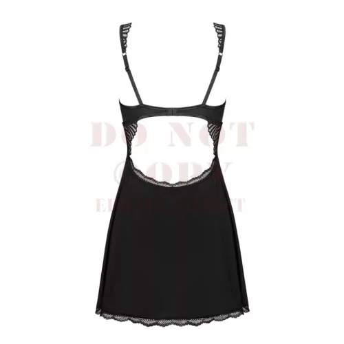 Obsessive Klarita fekete babydoll - S/M