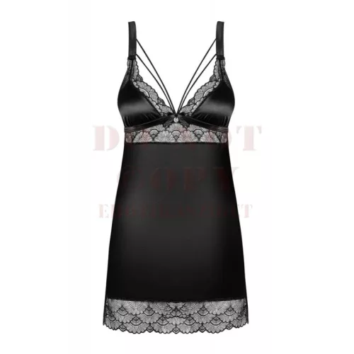 Obsessive Eloissa fekete babydoll - S/M