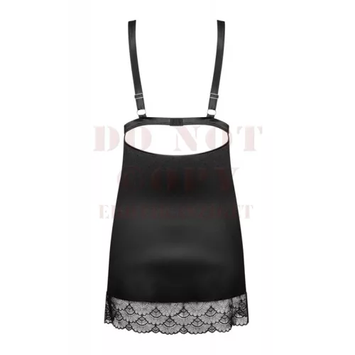 Obsessive Eloissa fekete babydoll - S/M