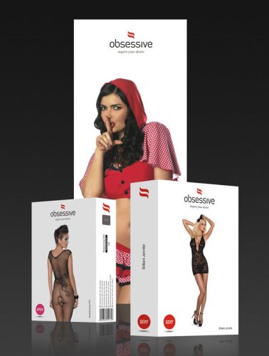 Obsessive  G333 csipkés testharisnya - S/M/L