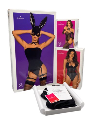 Obsessive Blomentis fekete tanga - XS/S