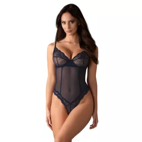 Obsessive Nighty Blue nyitott body - XS/S