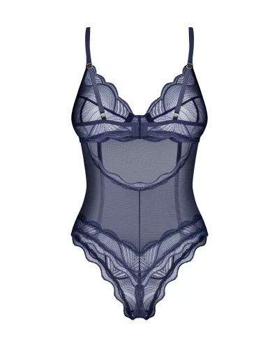 Obsessive Nighty Blue nyitott body - XS/S