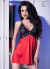 Chilirose fényes bordó babydoll 