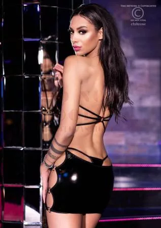 Chilirose fényes 4273 partiruha - S