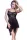 Chilirose 4370 asszimetrikus fekete  babydoll - L