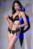 Chilirose 4410 nyitott fekete body - S/M